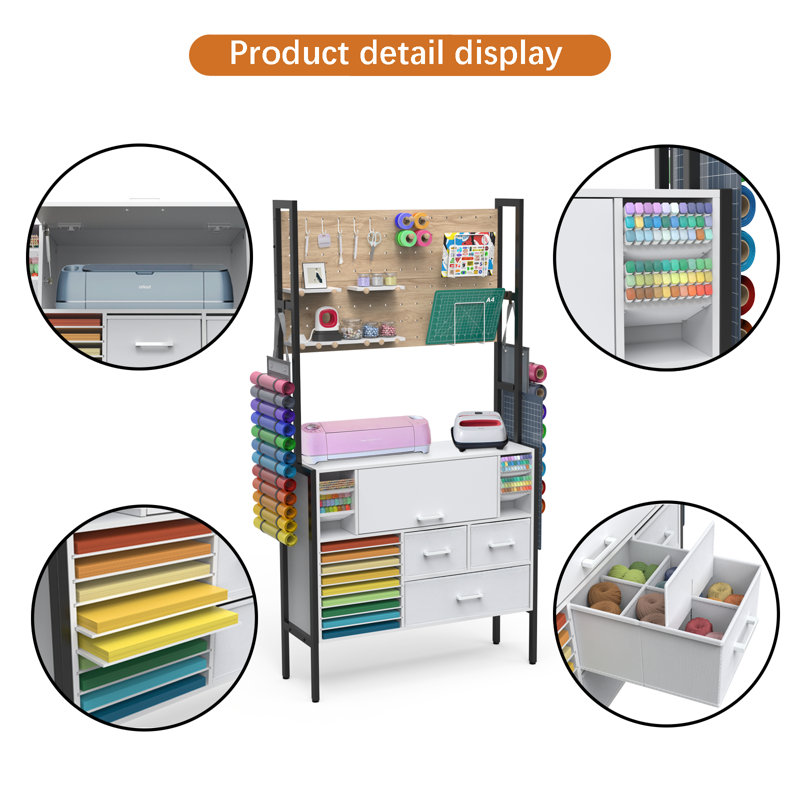 GDLF Cricut 37'' x 12.6'' Crafting Storage Wayfair